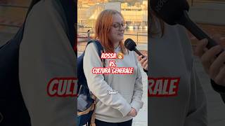 ROSSA di capelli vs CULTURA GENERALE  Samu Mara comedy intervista ridere candidcamera ironia [upl. by Odnumde]