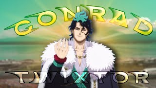 conrad twixtor clips  black clover  CC and without CC [upl. by Newby]