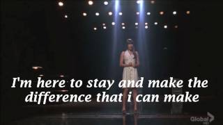 Glee  I Wont Give Up Lyrics [upl. by Alleira]