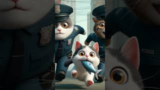 The Fishy Adventure Kittys Great Escape and Capture cat cartoon [upl. by Acimat764]