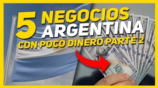 5 IDEAS de NEGOCIO RENTABLES en ARGENTINA 2023 CON POCO DINERO 🤑  Mentes Brillantes [upl. by Dnalyk]