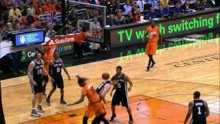 Aron Baynes Dunks on Markieff Morris Then Brother Marcus Gets Revenge [upl. by Dahij]