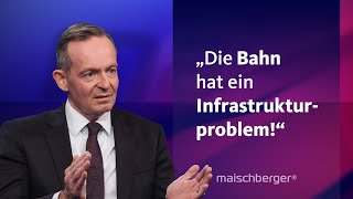 quotSchienen sind in die Jahre gekommenquot Volker Wissing über Bahn VerbrennerAus amp KI  maischberger [upl. by Roma]