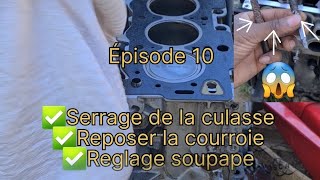 Episode 10 Comment serrer la culasse dune 206 comment faire le réglage des soupapes moteurTU1JP [upl. by Tufts]