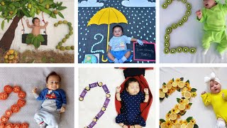 2 month baby photoshoot idea at home simple baby photoshoot ideas at home [upl. by Ailb634]