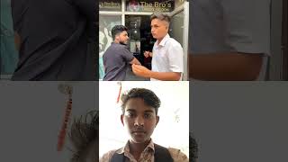 Me in barber shop vs me at home 🙂 the most viral comedy 🔥 shorts ravireaction [upl. by Armil]