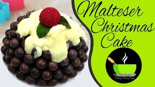 Malteser Christmas Cake Recipe  DIY Holiday Treats  Christmas Recipes  No Bake Recipes [upl. by Eidoow]