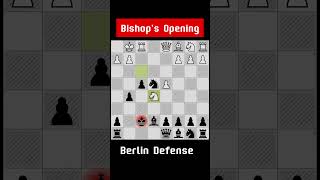 Bishops Opening Berlins Defense chess chessopening [upl. by Ennis]