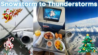 Trip Report MASSIVE SNOWSTORM from Minneapolis to Orlando DELTA FIRST CLASS 757300 [upl. by Selena]