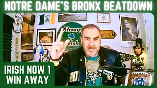 Notre Dames Bronx Beatdown Of Army☘️1 MORE WIN FOR CFP SPOT [upl. by Poree]