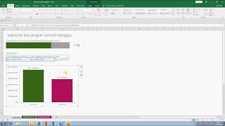 Membuat laporan Keuangan Rumah tangga dengan Template Microsfot Excel 2016 [upl. by Proffitt]