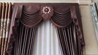 curtains swags eyeleton [upl. by Ahtivak]