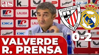 ATHLETIC 0 REAL MADRID 2  ERNESTO VALVERDE RUEDA PRENSA BELLINGHAM TCHOAUMENI CAMAVINGA  AS [upl. by Nedmac]