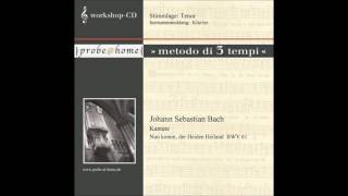 Nun komm der Heiden Heiland  BWV 61  JS Bach  Tenore  Tenor  T1 [upl. by Charleen113]