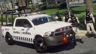 GTA 5 POLICIA  GUARDIA NACIONAL  RAM  TheAxelGamer [upl. by Annauqahs]