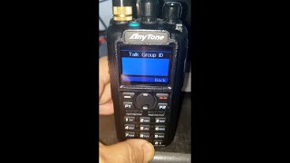 ANYTONE 878 KEYUP Talk Group on the FLY BrandMeister DMR [upl. by Stilla]