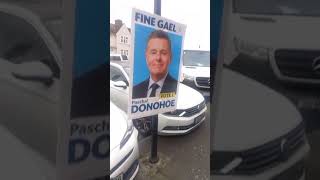 Minister Paschal o Donohoe breaching Road traffic acts and endangering the public [upl. by Ahseikram]