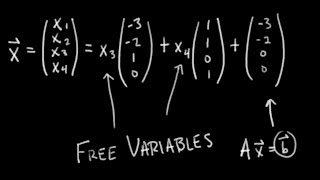 Parametric Vector Form and Free Variables Passing Linear Algebra [upl. by Merna]