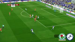 Blackburn vs Millwall Highlights Goals  EFL Championship 2324  PES 21 [upl. by Tnias]