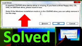 How to Fix A Required CDDVD Drive Device Driver is Missing during Installing Windows 7 [upl. by Lurette]