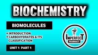 Carbohydrates  Biomolecules  Biochemistry  B Pharma 2nd Semester [upl. by Persse]