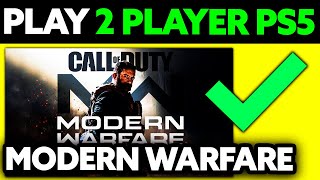 How To Play 2 Player on Modern Warfare PS5 2024 [upl. by Etnuahs]