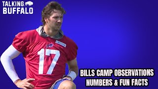 Bills Camp Day One Observations amp Fun Facts [upl. by Onitselec12]