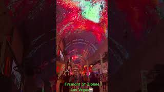 Las Vegas Outdoor Zipline  Fremont Street Experience [upl. by Atselec]