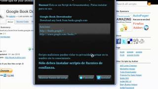 Descargar libros de Google Books con Mozilla [upl. by Nonnairb]