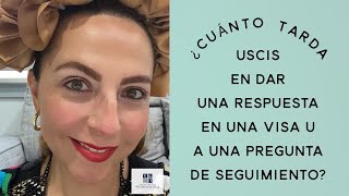 ¿Cuánto tarda USCIS en dar una respuesta en una visa u a una pregunta de seguimiento visau [upl. by Dorkus161]