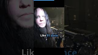 Joey Jordison RIP reveals the drumsticks he used on stage joeyjordison slipknot digitaltourbus [upl. by Nylde]