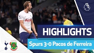 Kane bags his first brace of the season HIGHLIGHTS  SPURS 30 PACOS DE FERREIRA [upl. by Notrom]