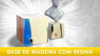 Base de madeira com resina  Claytrix [upl. by Cuthbertson]