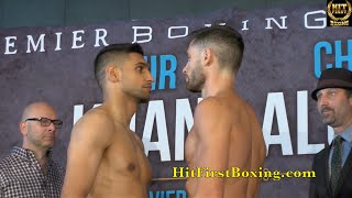 Khan vs Algieri amp PBC Undercard Weigh Ins amp Face Offs [upl. by Arlen]