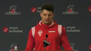 Patrick Mahomes discusses the Baltimore Ravens ahead of AFC Championship Game [upl. by Beulah]