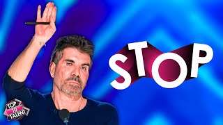 Simon Cowell Says STOP But Then OMG [upl. by Aihseyn]