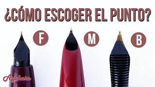 🖋️ Punto de Plumines de Estilográficas F M B ¿Cómo escogerlo [upl. by Pickens]