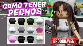 COMO TENER PECHOS 😯 ¡SIN códigos GRATIS Brookhaven 🏡 RP ROBLOX brookhaven roblox parati [upl. by Uda]