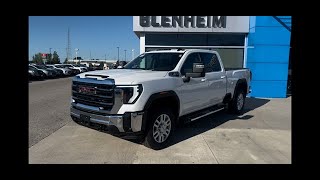 2024 GMC Sierra 2500 HD SLE in Summit White [upl. by Ilatan621]