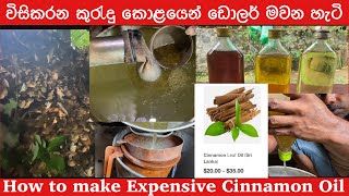 Cinnamon Leaf oil Extraction Process daysofnuwan9842 srilanka how asmr sosrilanka cinnamon oil [upl. by Eiliak]