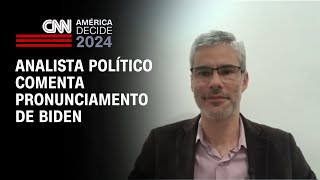 Analista político comenta pronunciamento de Biden  CNN NOVO DIA [upl. by Perdita]