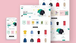 How To Create Shopping Website Using HTML CSS And jQuery  Responsive Shopping Website In HTML [upl. by Blythe885]