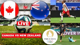 Canada vs New Zealand Women 21 Live Stream Olympics Football Match Score Commentary Highlights Vivo [upl. by Ihsorih287]