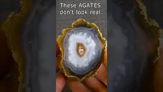 These crazy AGATES dont look real shorts gemstone agate crystals [upl. by Katey980]