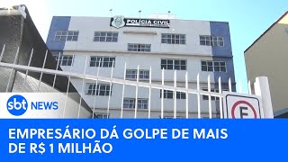 Empresário aplica golpe de mais de R 1 milhão  SBTNewsnaTV 240524 [upl. by Vernita]