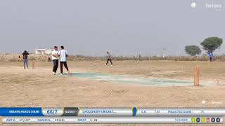 Live Cricket Match  Akshya Heros Sikar vs Choudhary Cricket Club  03Jan24 0146 PM 10  Vivekan [upl. by Armbruster257]