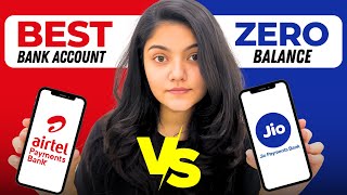 Airtel Payment Bank Account Open vs Jio Payment Bank Account Open  Best Zero Balance Bank Account [upl. by Schreck]