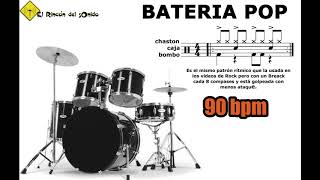 Bateria pop 90 bpm [upl. by Bunker]