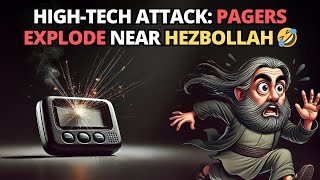 HighTech Attack Pagers Explode Near Hezbollah 🤣 [upl. by Darnell]