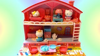 Bộ Đồ Chơi Chú Mèo quotHello KittyquotVà Ngôi Nhà Xinh Bí Đỏ Hello Kitty Playhouse Toys Review [upl. by Aij]